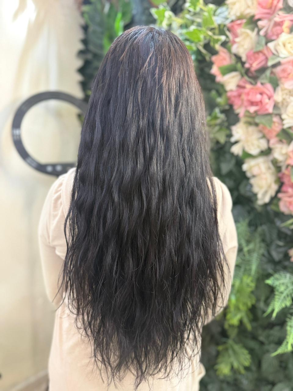 Cabelo depois do Mega Hair Nano Tec – resultado 3
